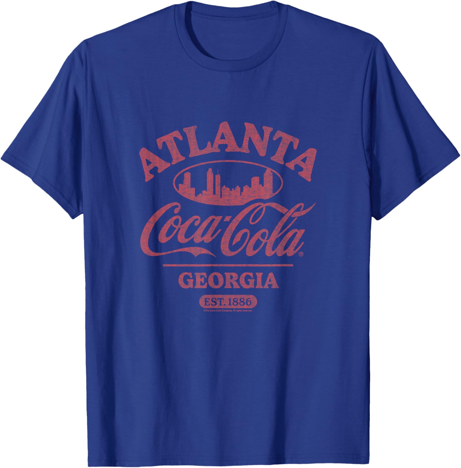 Coca-Cola - Atlanta Georgia - Est. 1886 T-Shirt - T-Shirt | Royal