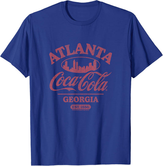 Coca-Cola - Atlanta Georgia - Est. 1886 T-Shirt - T-Shirt | Royal
