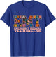 Groovy Floral EMT Emergency Medical Technician Paramedic T-Shirt - T-Shirt | Royal