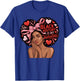 Black History is My Valentine Month Valentine's Day Heart T-Shirt - T-Shirt | Royal