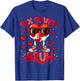 6 7 Valentines Day Shirt Men Boys Funny Heart Meme Six Seven T-Shirt - T-Shirt | Royal