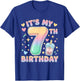 It's My 7th Birthday Bubble Boba Tea Party 7 Year Old Girl T-Shirt - T-Shirt | Royal