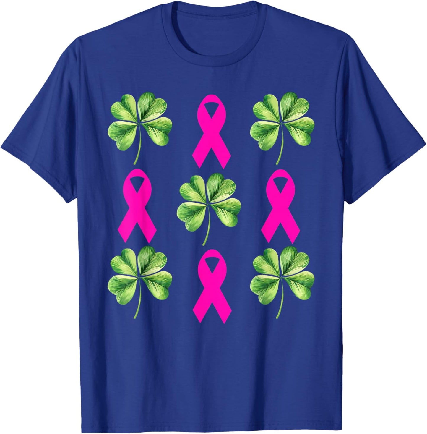 Shamrock Ribbon Mammography Mammo Radiology St Patrick’s Day T-Shirt - T-Shirt | Royal