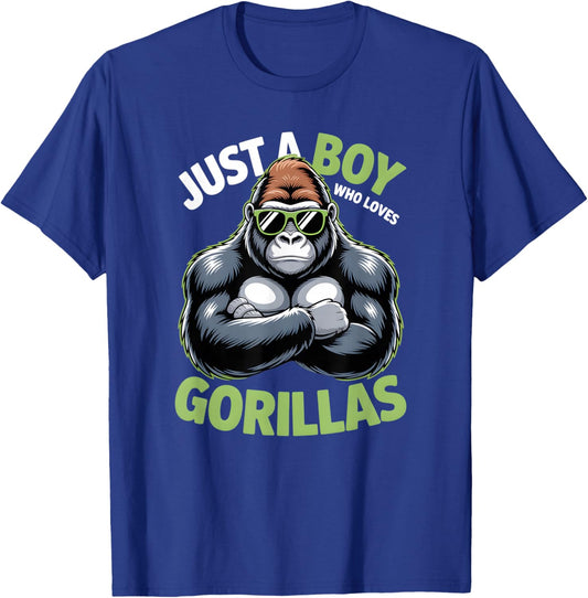 Boys Gorilla T-Shirt - T-Shirt | Royal