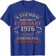 50th Birthday Gift Legend Born in February 1976 50 Yrs Old T-Shirt - T-Shirt | Royal