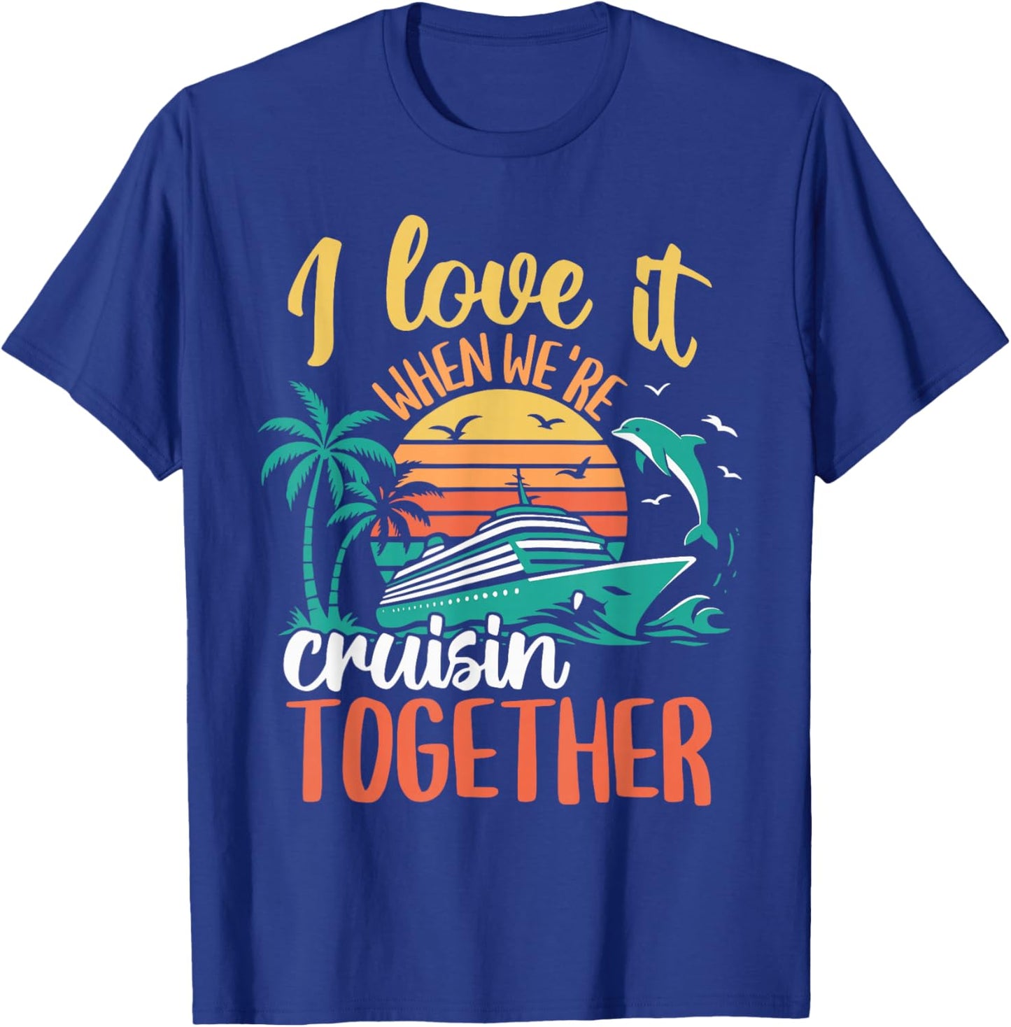 Matching Family Cruise Ship Wear Women & Couples T-Shirt - T-Shirt | Royal
