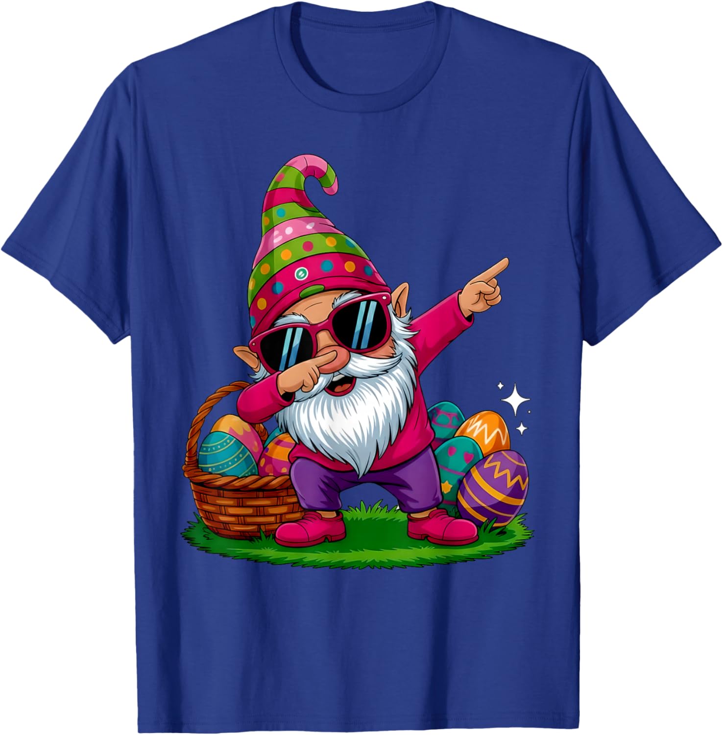 Happy Easter Day Gnome Hug Easter Eggs Women Girl T-Shirt - T-Shirt | Royal
