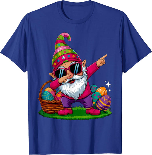 Happy Easter Day Gnome Hug Easter Eggs Women Girl T-Shirt - T-Shirt | Royal