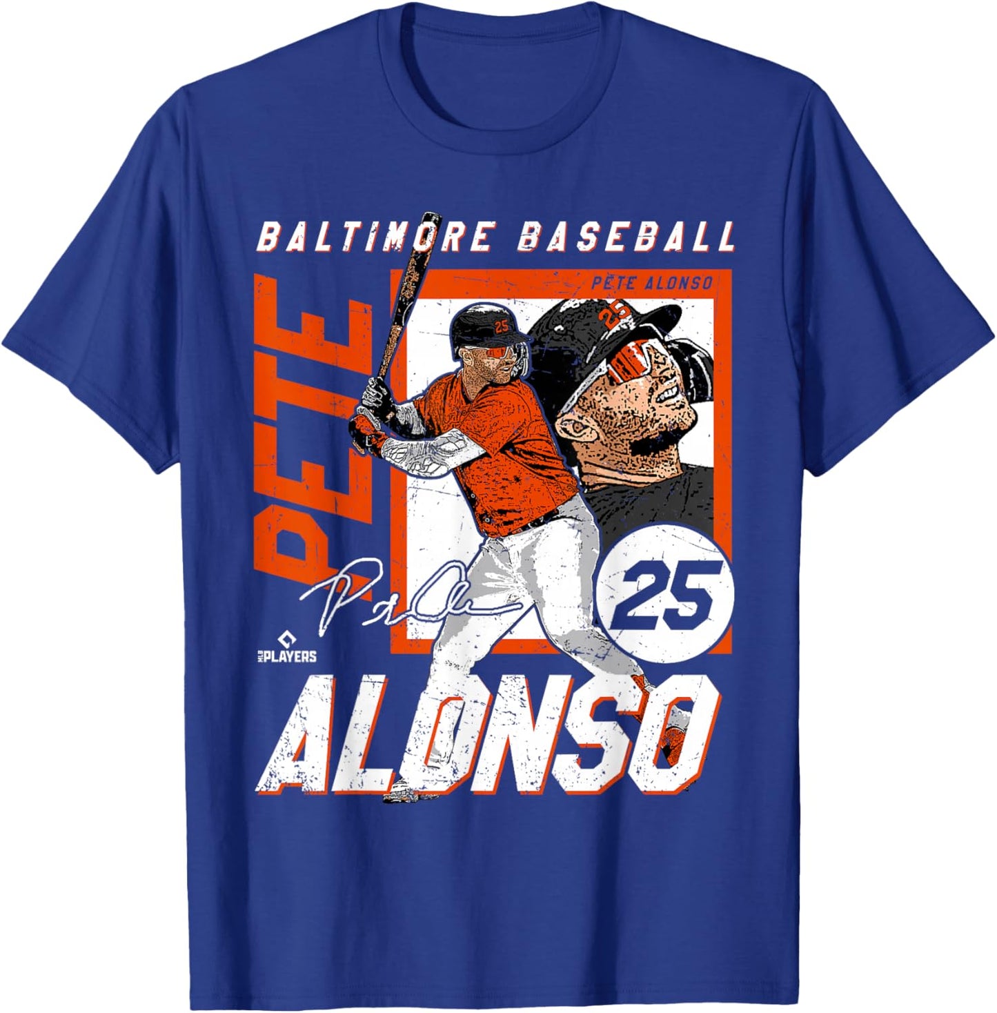 Pete Alonso | Baltimore Baseball Players | MLBPAL202M T-Shirt - T-Shirt | Royal