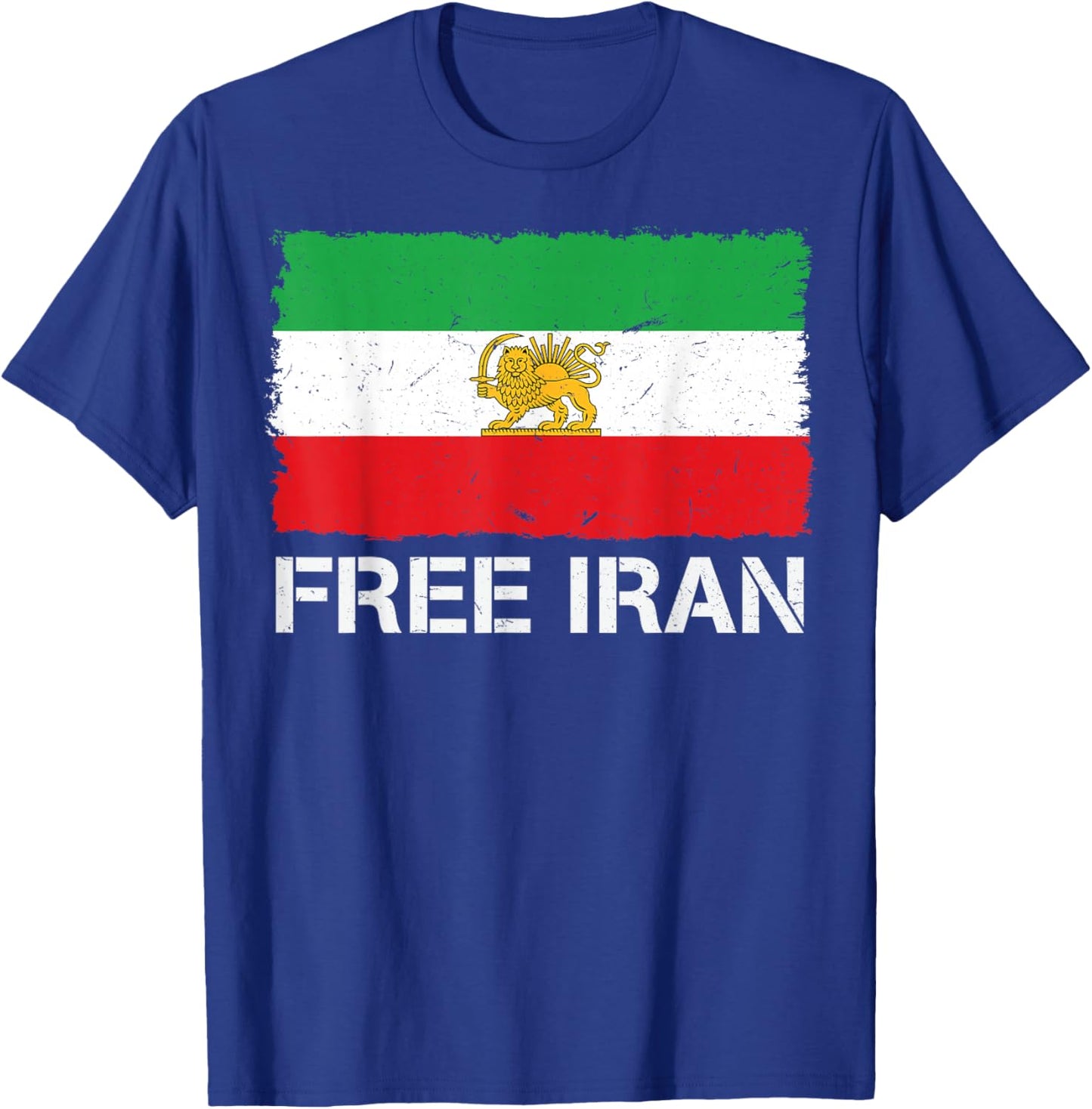 Free Iran Iran Flag Lion Persian Freedom Iran MIGA T-Shirt - T-Shirt | Royal