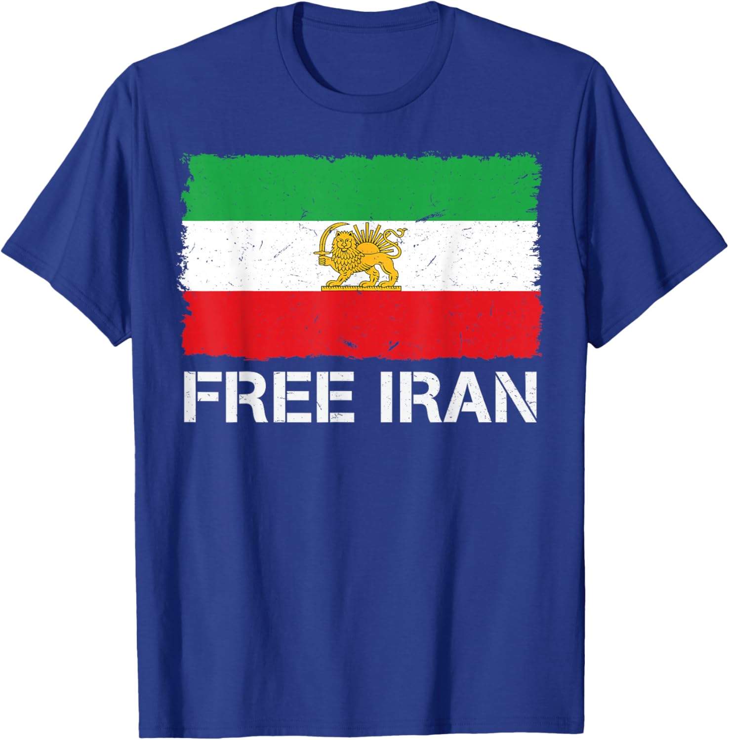 Free Iran Iran Flag Lion Persian Freedom Iran MIGA T-Shirt - T-Shirt | Royal