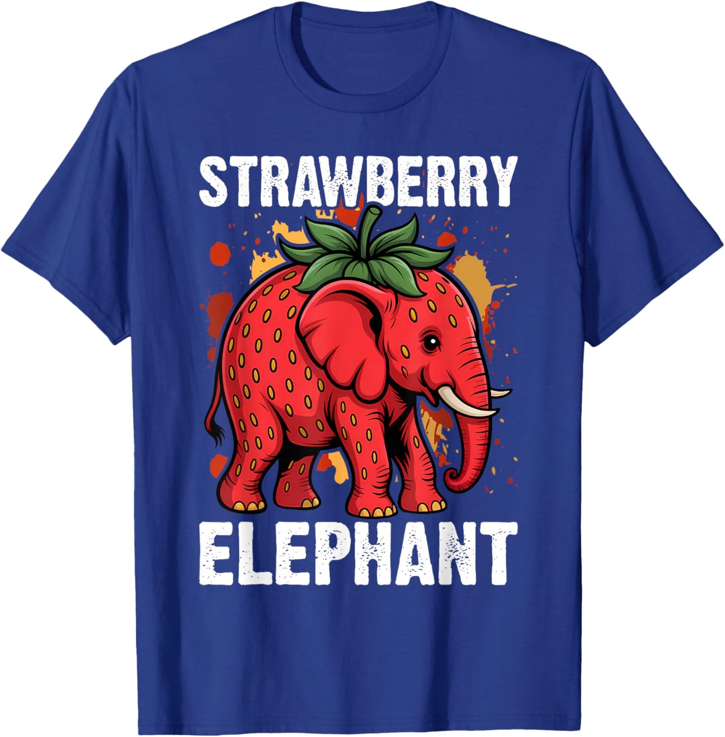 Kids Meme Strawberry Elephant T-Shirt - T-Shirt | Royal