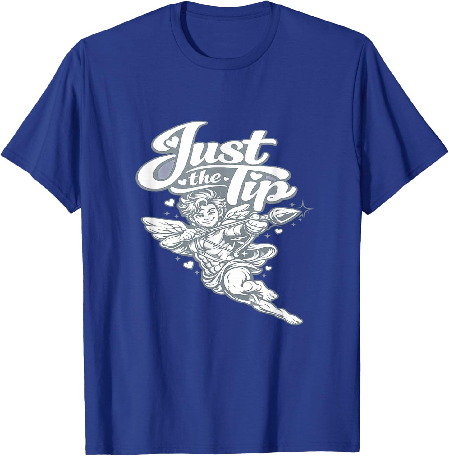 Playful Valentine Cupid Graphic - Just The Tip T-Shirt - T-Shirt | Royal