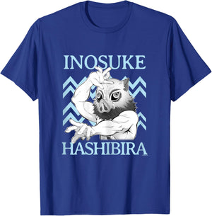 Demon Slayer: Kimetsu no Yaiba Inosuke Fierce Battle Mode T-Shirt - T-Shirt | Royal