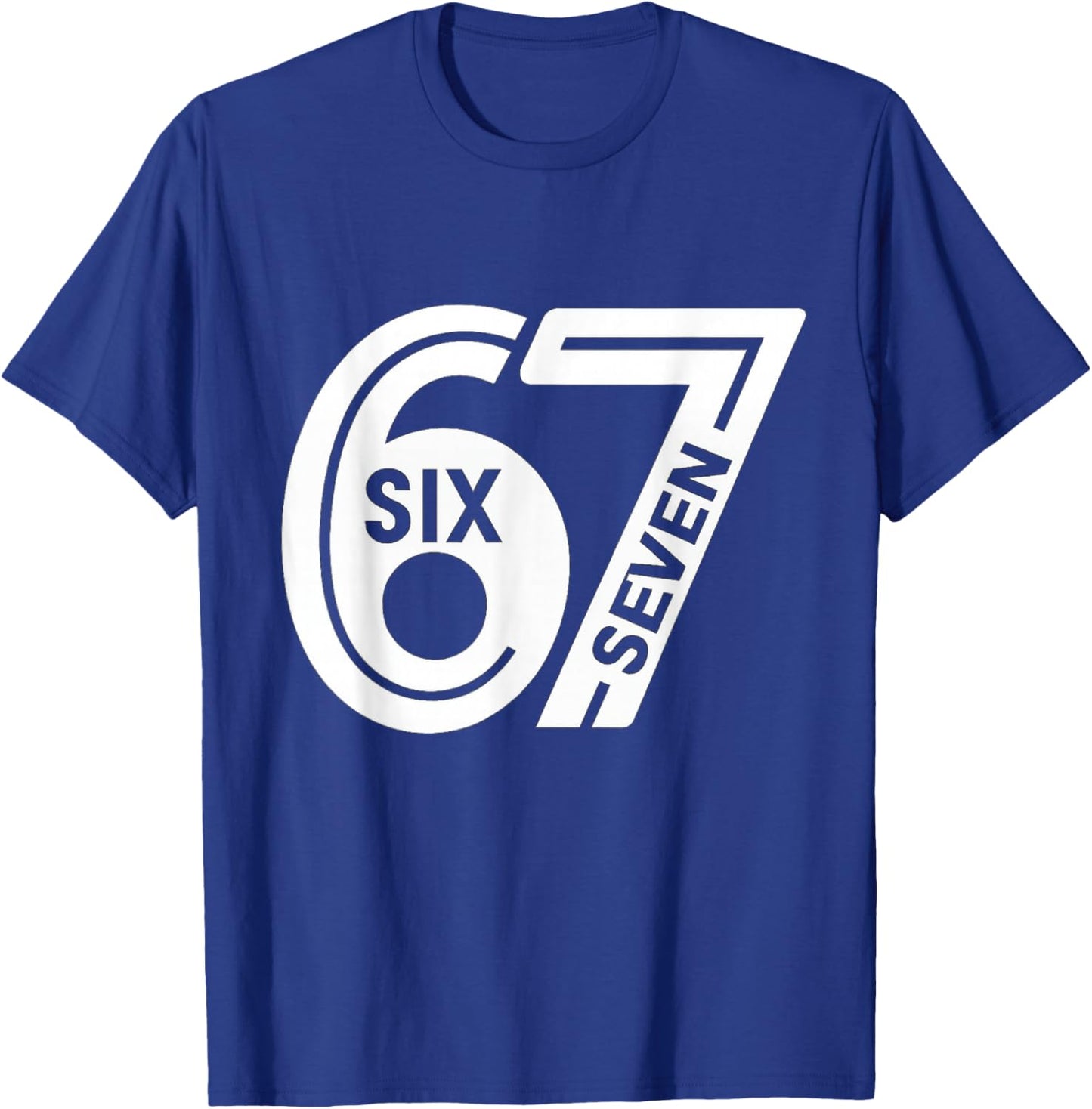 Fun Six Seven 6 7 Meme T-Shirt - T-Shirt | Royal