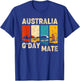 Australia G'Day Mate Shirt Funny Aussie Australian Nature T-Shirt - T-Shirt | Royal