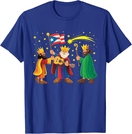 Los Tres Reyes Magos Three Wise Men Kings Christmas T-Shirt - T-Shirt | Royal