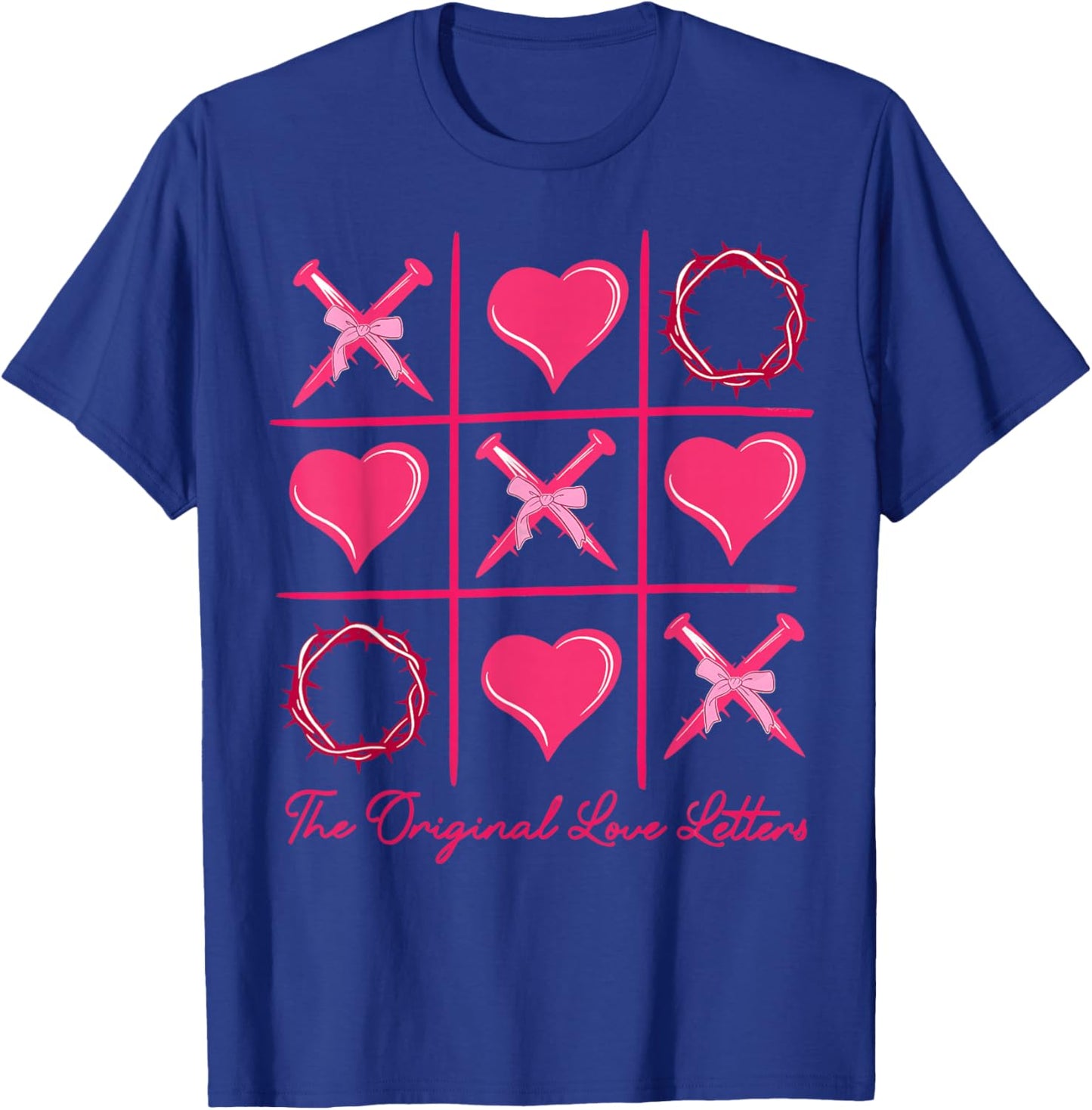 The Original Love Letters Valentine XOXO Heart Men Women T-Shirt - T-Shirt | Royal