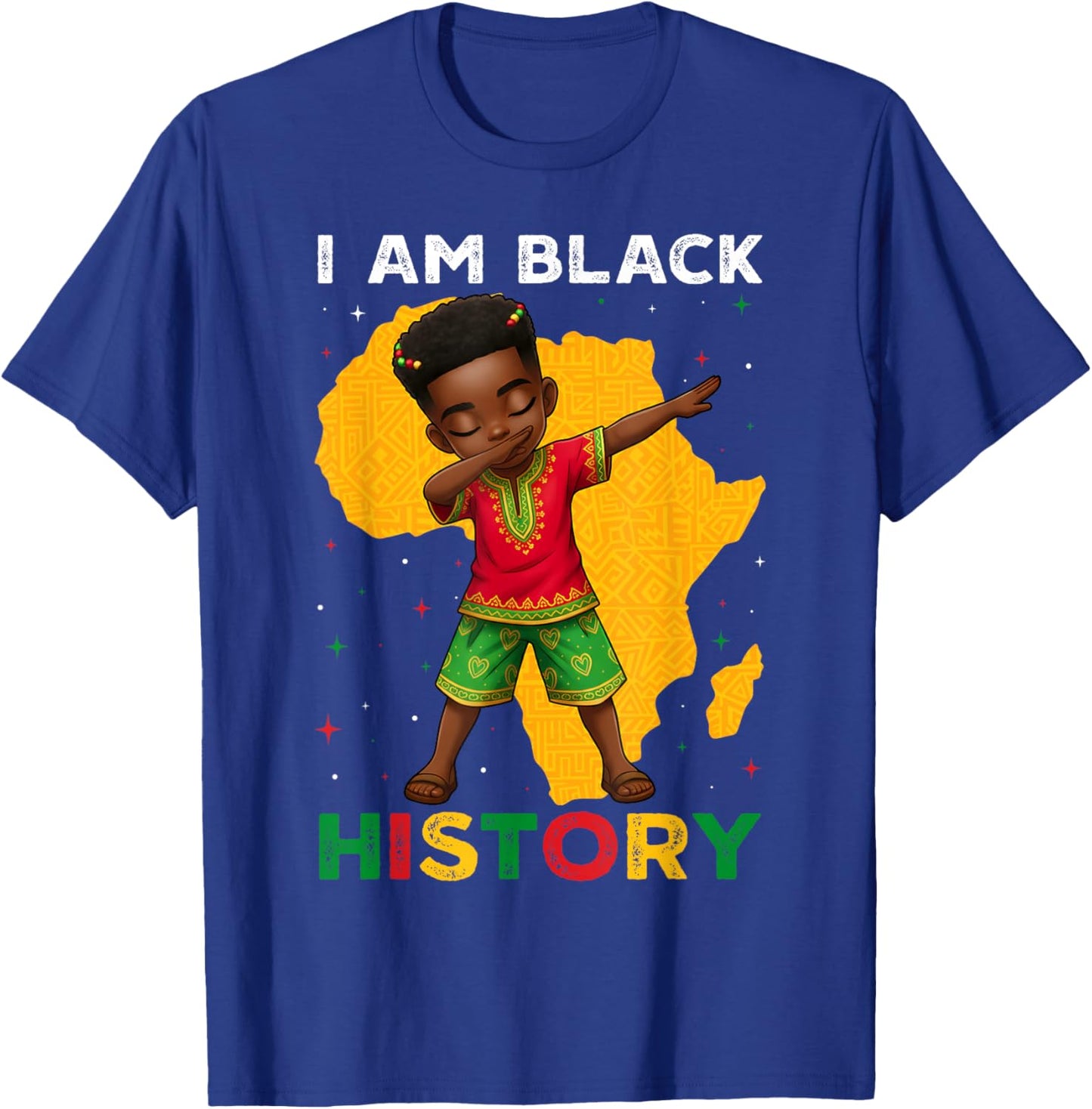 Black History Month African American Afro Boys Kids Toddler T-Shirt - T-Shirt | Royal