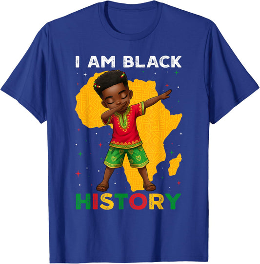 Black History Month African American Afro Boys Kids Toddler T-Shirt - T-Shirt | Royal