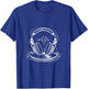 Minimal DJ Headphone Heartbeat Line Art Funny Music Gifts T-Shirt - T-Shirt | Royal