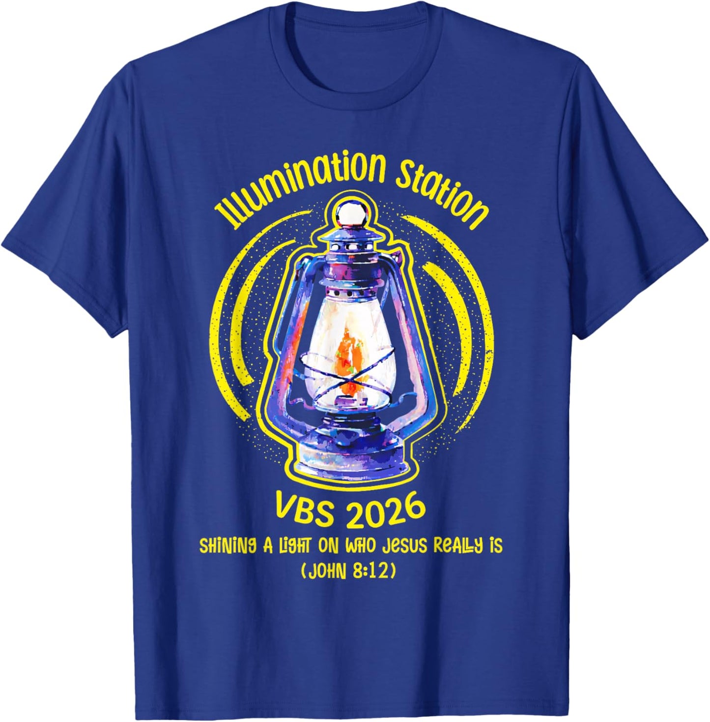 Illumination Station VBS 2026 Faith Bible Verse Summer Kids T-Shirt - T-Shirt | Royal