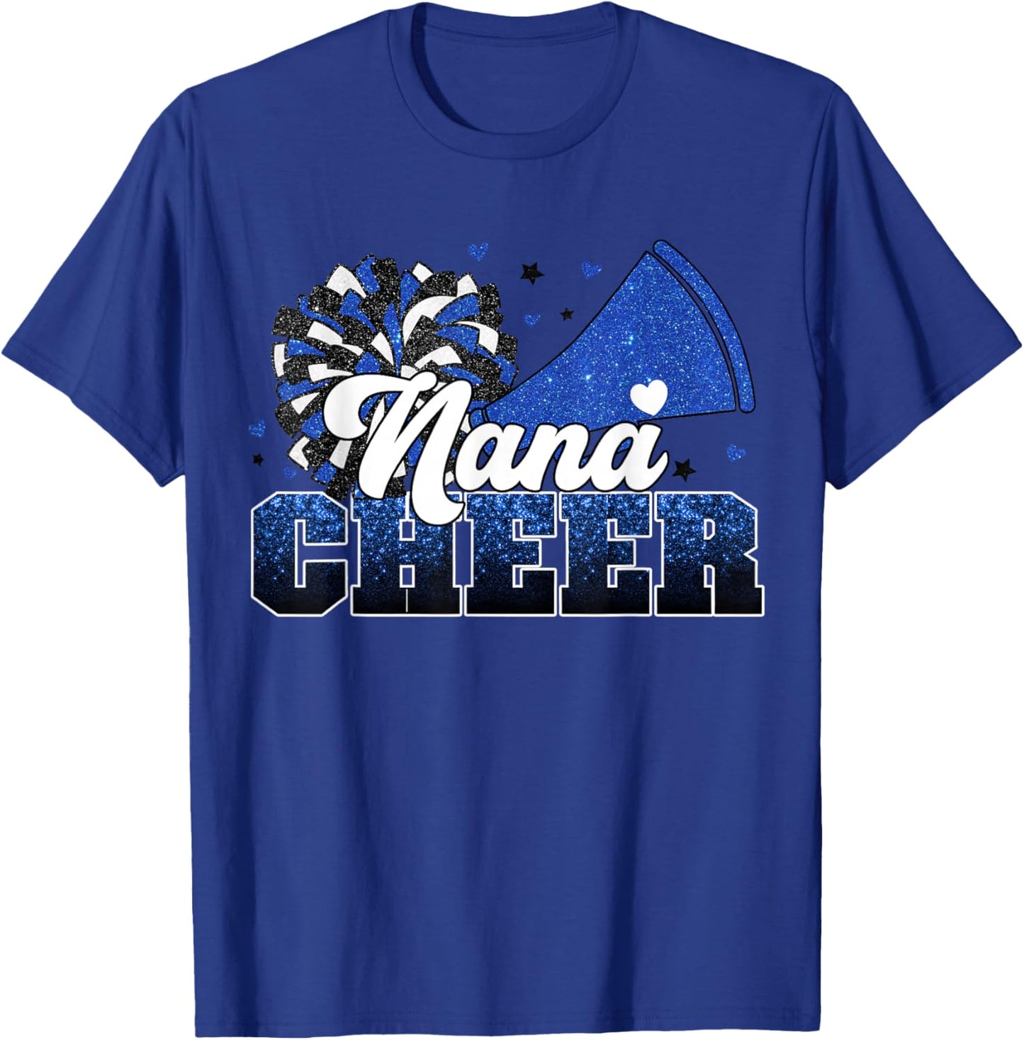 Cheer Nana My Favorite Cheerleader Calls Me Nana Gigi Blue T-Shirt - T-Shirt | Royal