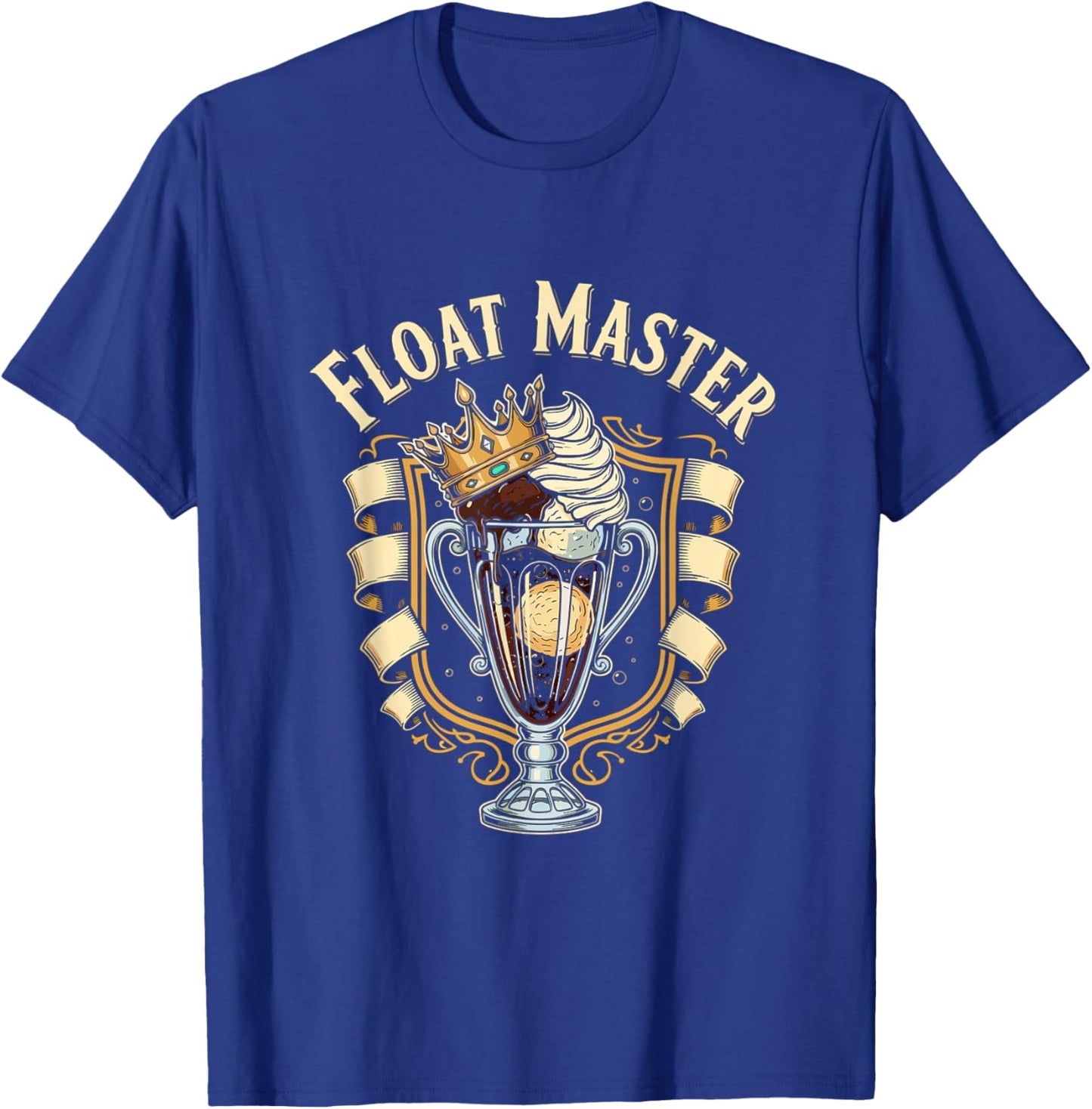 Float Master Funny Root Beer Float Drink Humor T-Shirt - T-Shirt | Royal