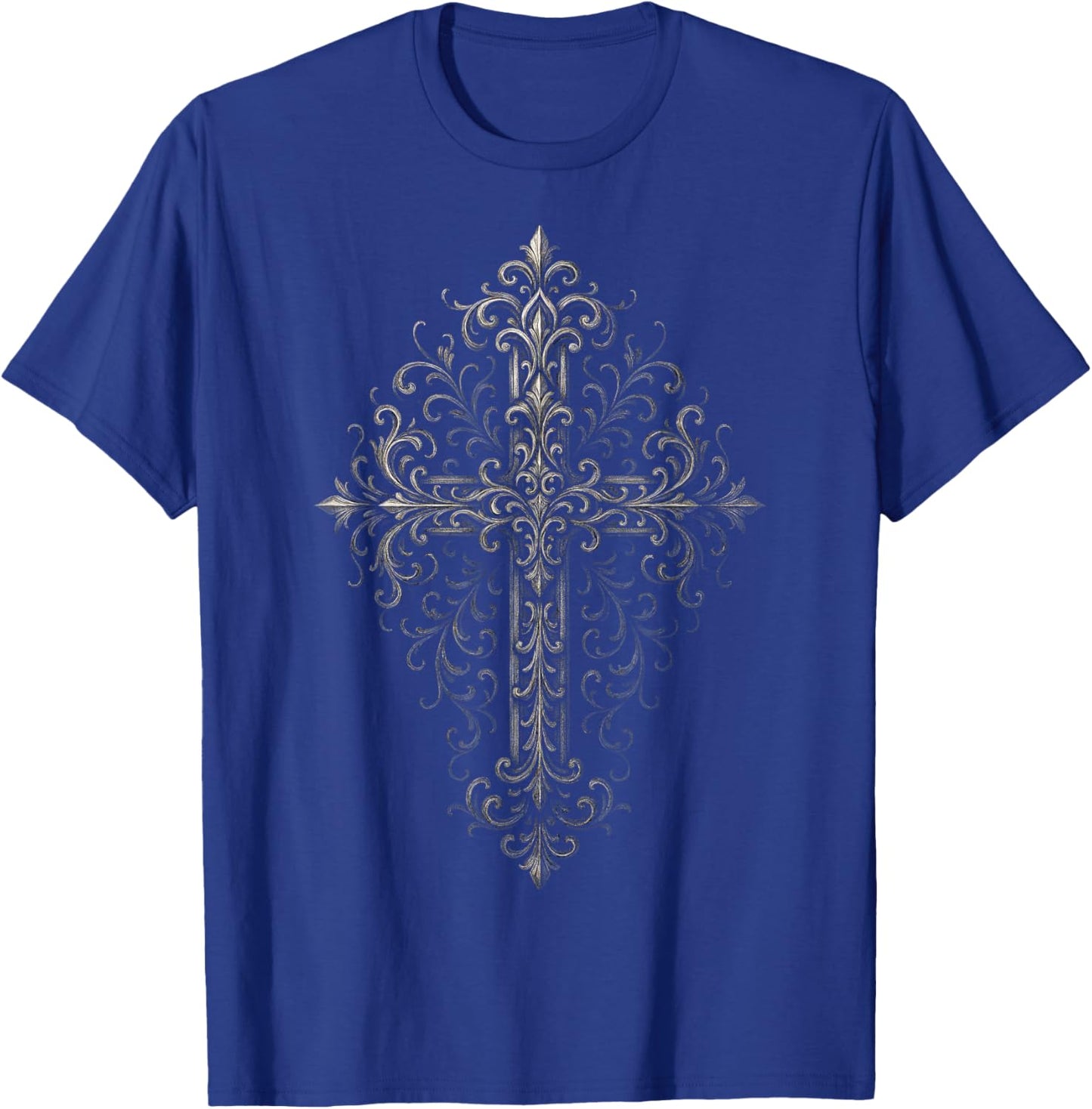 Ornate Cross - Gothic Grunge Alt Aesthetic T-Shirt - T-Shirt | Royal