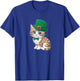 Cute Cat St Patricks Day Lucky Shamrock Saint Pattys Day T-Shirt - T-Shirt | Royal