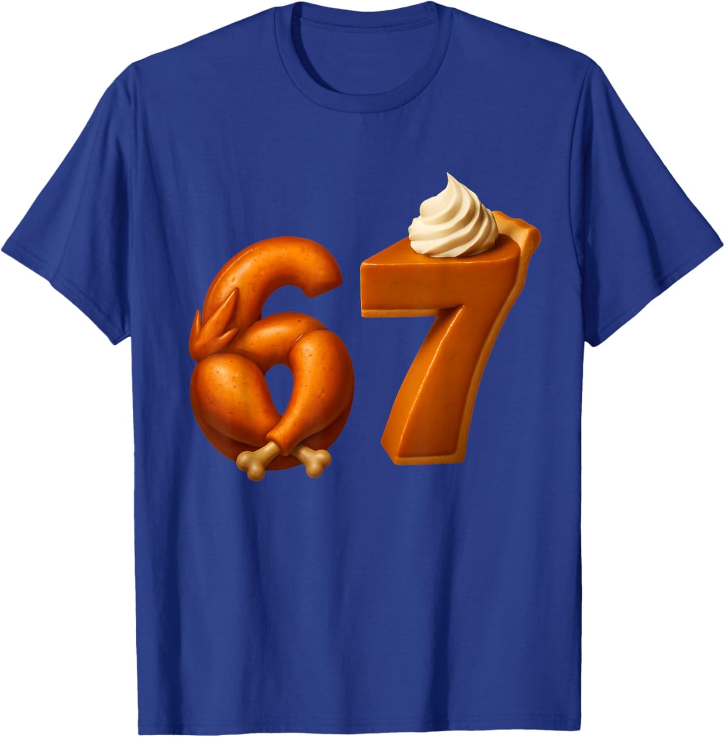 67 Thanksgiving Dinner Costume Turkey Pumpkin Pie 6 7 Teens T-Shirt - T-Shirt | Royal