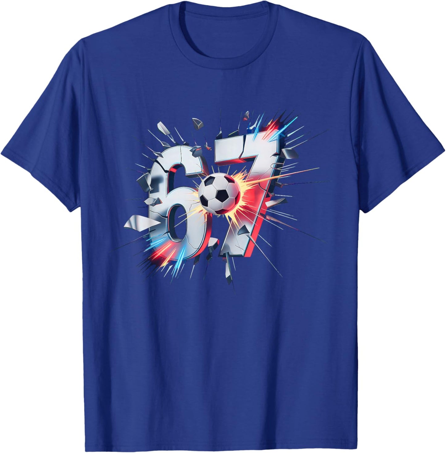 67 Soccer Six Seven 6 7 Meme T-Shirt - T-Shirt | Royal