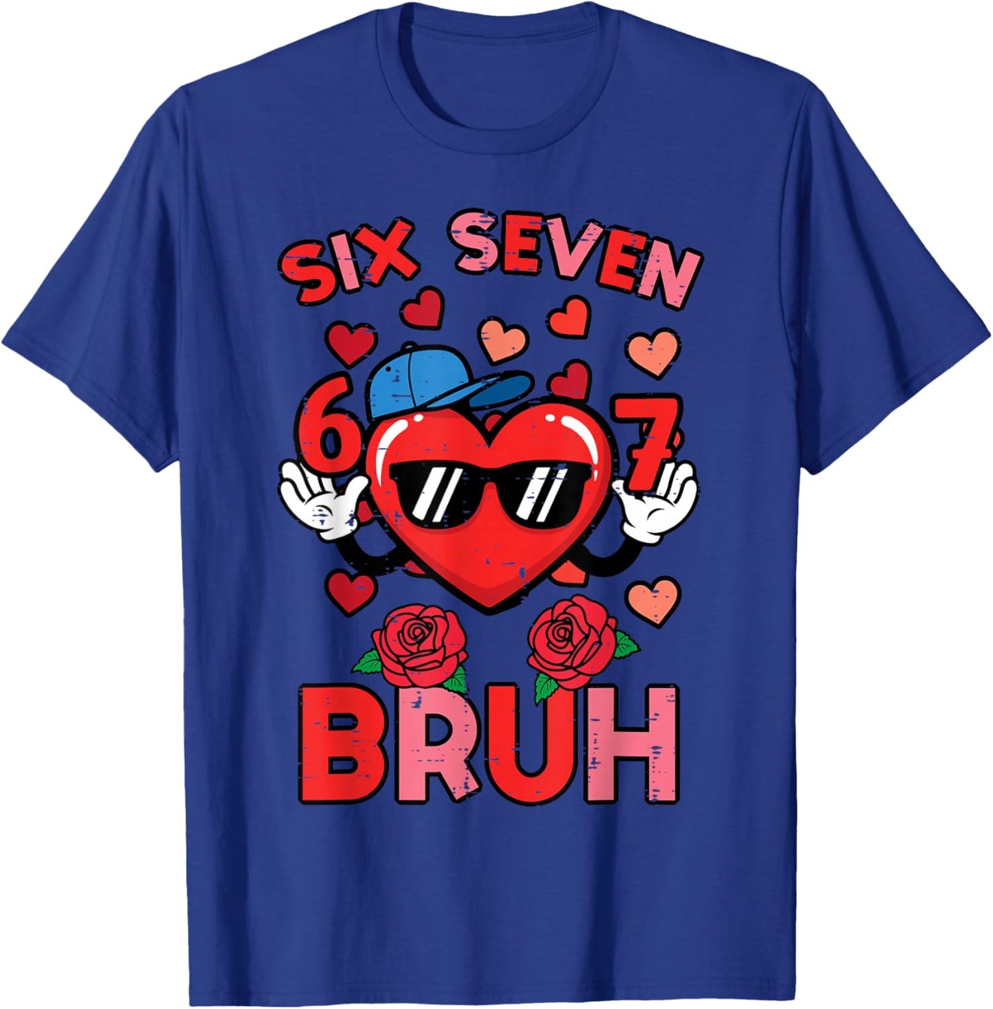6 7 Valentines Day Bruh 67 Valentine Meme 6 7 Kid Boy Youth T-Shirt - T-Shirt | Royal