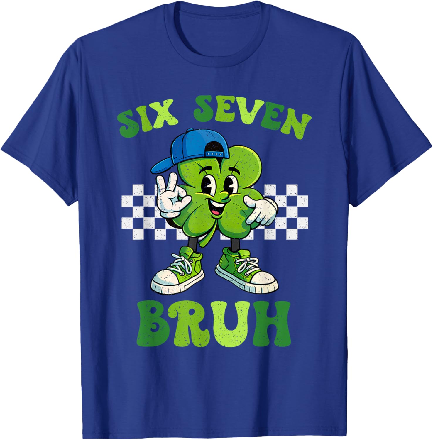 Six Seven Bruh 67 Meme St Patricks Day for Boys Youth Kids T-Shirt - T-Shirt | Royal