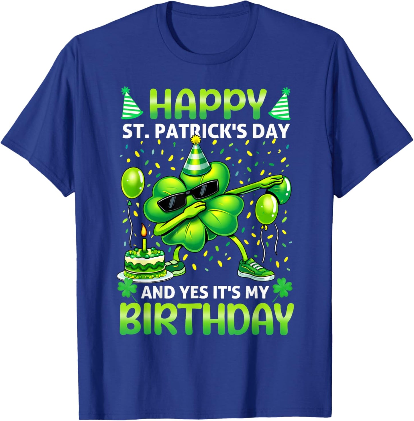 Happy St Patricks Day Yes Its My Birthday Lucky Women T-Shirt - T-Shirt | Royal
