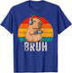 Bruh Video Games Funny Capybara Gamer Men Boys Teens Gaming T-Shirt - T-Shirt | Royal