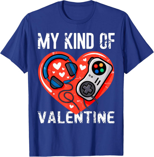 My Kind Valentine Gamer T-Shirt - T-Shirt | Royal