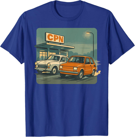 CPN Retro Cars PRL Poland Oldschool Vintage Ride T-Shirt - T-Shirt | Royal
