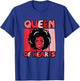 Valentines Day African Woman Queen of Hearts Retro Women T-Shirt - T-Shirt | Royal