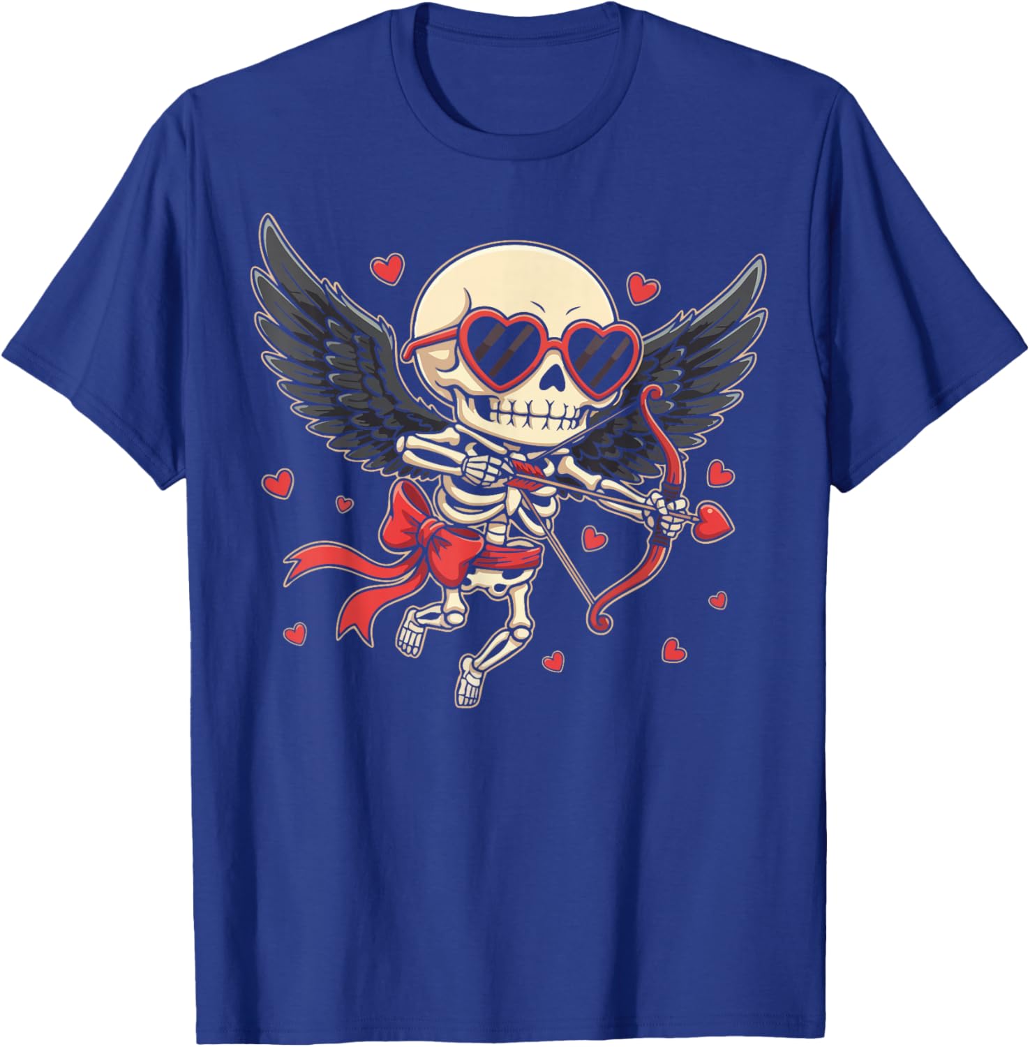 Skeleton Cupid Dark Valentine Romantic Kawaii Funny Gothic T-Shirt - T-Shirt | Royal