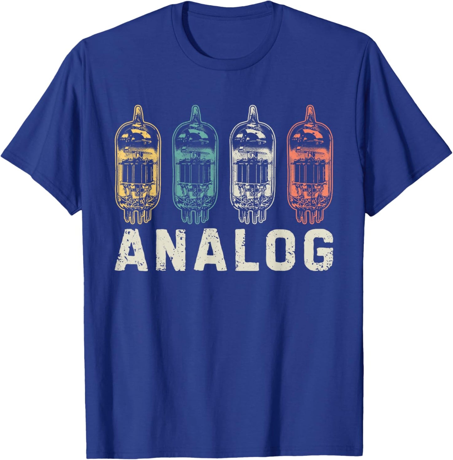 Vacuum Tube Amp Amplifier Analog Audio Electron Valve Guitar T-Shirt - T-Shirt | Royal