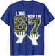 Camo I was 6 Now I'm 7 Birthday Boy Kids Bday Funny 6-7 Meme T-Shirt - T-Shirt | Royal