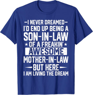 Son in Law Art from Mother in Law for Fathers Day Men Boys T-Shirt - T-Shirt | Royal