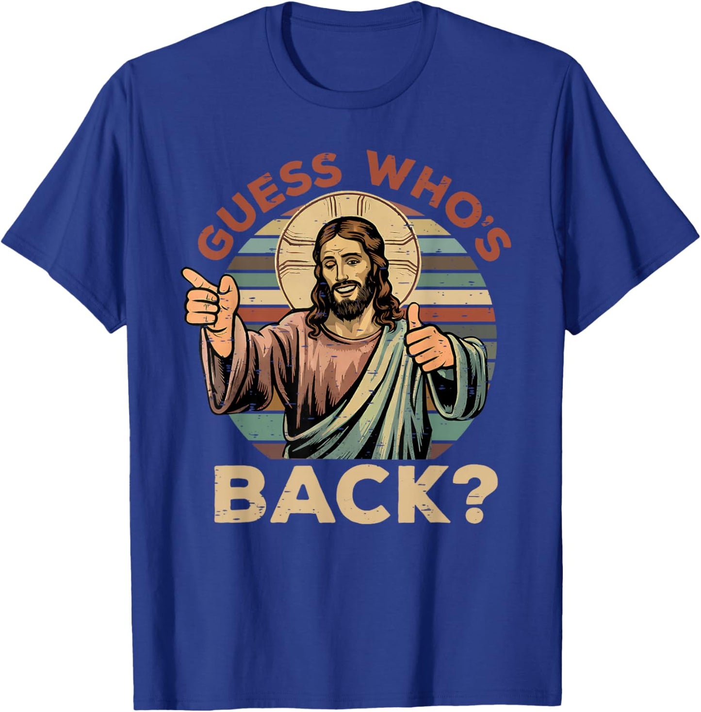 Guess Who's Back? Christian Jesus Bible Verse Happy Easter T-Shirt - T-Shirt | Royal