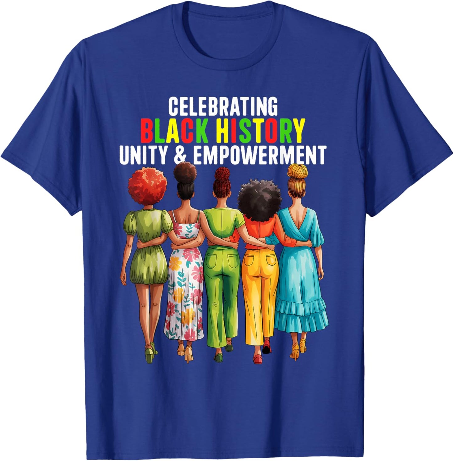 Black History Month Shirt Women Afro Black Women African T-Shirt - T-Shirt | Royal