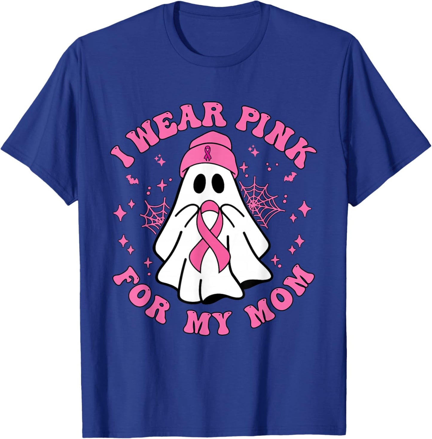 Halloween I Wear Pink for My Mom Breast Cancer Kid Women T-Shirt - T-Shirt | Royal