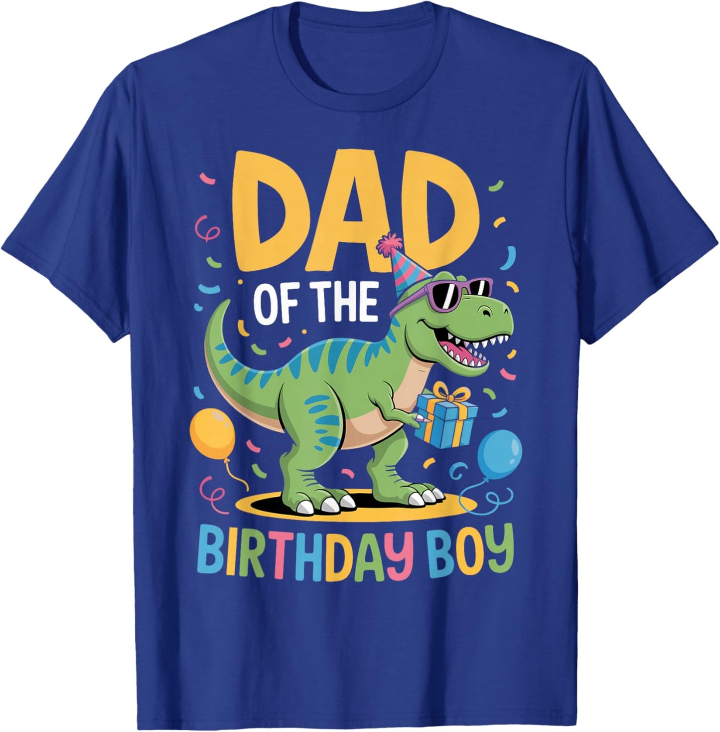 Dad of The Birthday Party Outfit Dinosaur Squad Daddy T-Shirt - T-Shirt | Royal