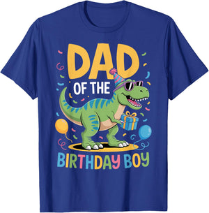 Dad of The Birthday Party Outfit Dinosaur Squad Daddy T-Shirt - T-Shirt | Royal