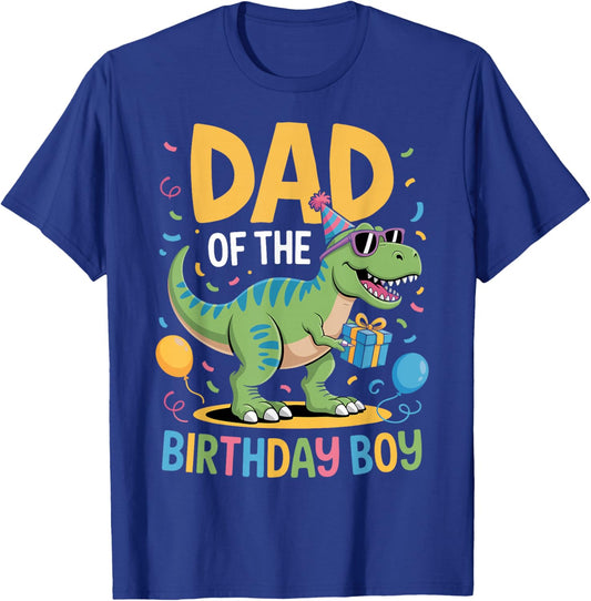 Dad of The Birthday Party Outfit Dinosaur Squad Daddy T-Shirt - T-Shirt | Royal