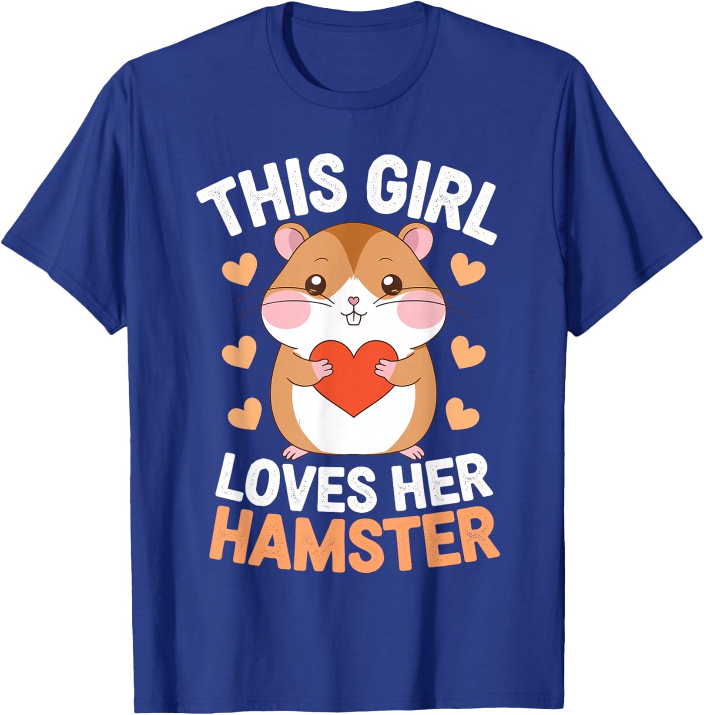 Hamster Art for Girls Women Hamster Lover Animal Hamster T-Shirt - T-Shirt | Royal